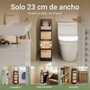 Preventa-SoBuy BZR54-II-SCH Carrito de Baño Estrecho con 1 Bandeja Extraíble y 3 Cajones Negro