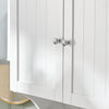 Armário de parede SoBuy BZR84-W com 2 portas e 1 toalheiro, branco