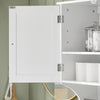 Armário de parede SoBuy BZR84-W com 2 portas e 1 toalheiro, branco