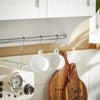 Armário de parede SoBuy BZR84-W com 2 portas e 1 toalheiro, branco