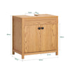 SoBuy BZR98-N Mueble para Debajo del Lavabo con 2 Puertas 60 x 35 x 60 cm