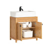 SoBuy BZR98-N Mueble para Debajo del Lavabo con 2 Puertas 60 x 35 x 60 cm