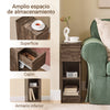 SoBuy FBT111-SN Mesita de Noche Estrecha con cajón y 2 Estante Marrón
