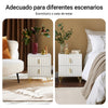 SoBuy FBT115-Wx2 Set de 2 Mesitas de Noche para Dormitorio y Salon Blanca