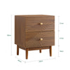 SoBuy FBT170-N Mesa de cabeceira vintage com 2 gavetas castanha 45x40x58 cm