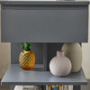 SoBuy FBT49-HG Mesita de Noche con 1 cajón y 2 estantes Gris