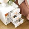 SoBuy FBT95-Wx2 Set de 2 Mesitas de Noche con 3 cajones y 3 estantes