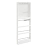 SoBuy FHK39-W Mueble de entrada estrecho con zapatero Blanco 70x12x190 cm