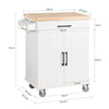 Carrinho de cozinha SoBuy FKW119-WN com 2 portas, 1 gaveta e 1 toalheiro
