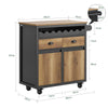Carrinho de cozinha SoBuy FKW122-SCH com 2 gavetas e 2 portas
