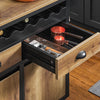 Carrinho de cozinha SoBuy FKW122-SCH com 2 gavetas e 2 portas