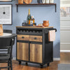 Carrinho de cozinha SoBuy FKW122-SCH com 2 gavetas e 2 portas