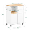Carrinho de cozinha SoBuy FKW123-WN com 2 gavetas e 2 portas