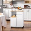 Carrinho de cozinha SoBuy FKW123-WN com 2 gavetas e 2 portas