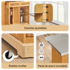 SoBuy FKW130-N Isla de Cocina con Ruedas con Superficie de Trabajo Extensible