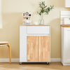 Armário de arrumação com carrinho de cozinha SoBuy FKW132-WN com rodas 70 x 40 x 90 cm branco
