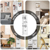 SoBuy FRG126-W Armario alto de Baño con 3 Estantes y 2 cajones Blanco