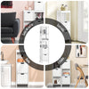 Armário de casa de banho SoBuy FRG127-W com 1 prateleira e 2 gavetas, branco
