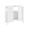 SoBuy FRG128-II-W Mueble para debajo del Lavabo con 1 Estante y 2 Puertas Blanco