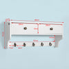 SoBuy FSR16-W+FRG178-W Sapateira de corredor com bengaleiro
