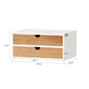 SoBuy FRG180-WN Suporte para cápsulas de café ou saquetas de chá com 2 gavetas