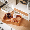SoBuy FRG180-WN Suporte para cápsulas de café ou saquetas de chá com 2 gavetas