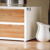 SoBuy FRG180-WN Suporte para cápsulas de café ou saquetas de chá com 2 gavetas