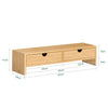 Suporte para monitor SoBuy FRG198-N com 2 gavetas
