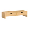 Suporte para monitor SoBuy FRG198-N com 2 gavetas