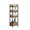 SoBuy FRG226-H-F Mueble Baño Auxiliar con 4 Estantes Estantería Estrecha 20 cm