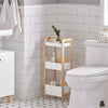 SoBuy FRG226-WN Estanterías de Baño con 3 niveles de bandeja Blanco