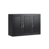 Preventa-SoBuy FRG231-L-SCH Armario Suspendido con 3 Puertas Negro