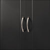 Preventa-SoBuy FRG231-L-SCH Armario Suspendido con 3 Puertas Negro