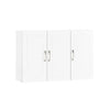 Armário de parede suspenso SoBuy FRG231-LW com 3 portas, branco