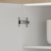 Armário de parede suspenso SoBuy FRG231-LW com 3 portas, branco
