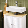 Preventa-SoBuy FRG237-WN Armario para Debajo del Lavabo con 2 Puertas 60x35x59 cm
