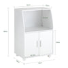 SoBuy FRG241-W Aparador para microonda con 2 puertas y 1 estante
