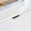 SoBuy FRG258-II-W Mesita de Noche con 2 cajones y Estante Blanco 45 x 38 x 55 cm