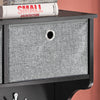 SoBuy FRG282-SCH Perchero de Pared con 5 Ganchos y 3 Cajones Negro
