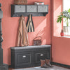 SoBuy FSR64-SCH+FRG282-SCH Sapateira + Cabide Estilo Moderno