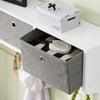 SoBuy FSR147-W+FRG282-W Sapateira de corredor com bengaleiro, branca