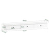 SoBuy FRG43-L-W Estantes de Pared con 3 cajones Blanco