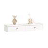 SoBuy FRG43-W Estantes de Pared Perchero de pared con 2 cajones MDF Blanco