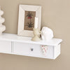 SoBuy FRG43-W Estantes de Pared Perchero de pared con 2 cajones MDF Blanco
