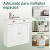 SoBuy FSB104-W Zapatero Entrada Aparador Recibidor Blanco