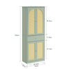 SoBuy FSB107-GR Mueble Zapatero Recibidor Compacto Vertical Verde 70x34x180 cm