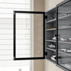 SoBuy FSB113-DG Vitrina de Pared Gris con Puertas de Cristal 80x12.2x60 cm