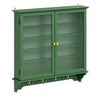 SoBuy FSB114-E-SY Armario de Pared Colgante Multiusos con Puertas de Cristal Verde Oscuro