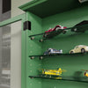 SoBuy FSB114-E-SY Armario de Pared Colgante Multiusos con Puertas de Cristal Verde Oscuro