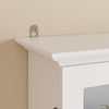 SoBuy FSB114-E-W Armario de Pared Suspendido Multiusos Blanco 68x13.5x68.5 cm